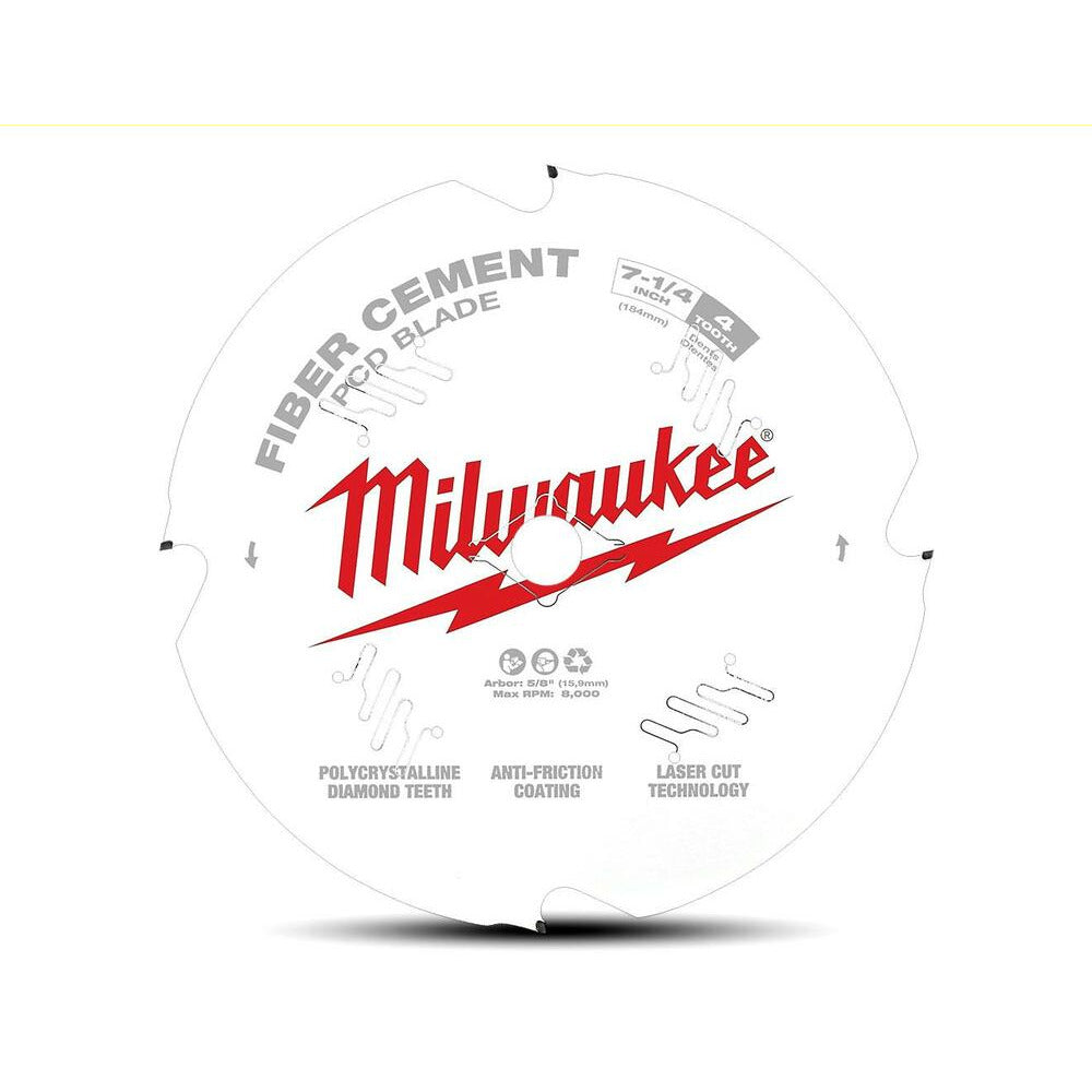 Milwaukee 48409000  184mm (7-1/4") Fibre Cement / PCD Circular Saw Blade