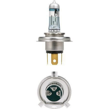 Narva H4 Headlight Bulb P43T 38 Blue Plus 110 12V 60/55W 2 Pce 48532BL2