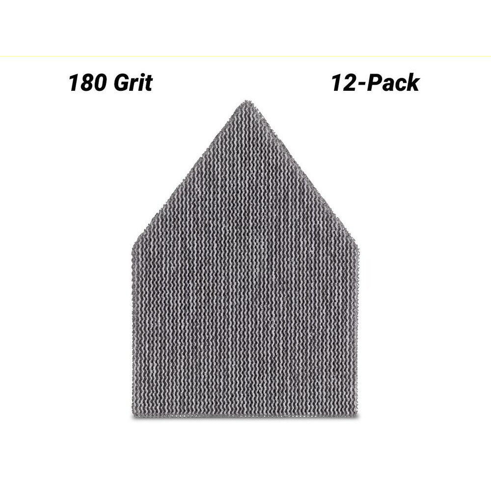 Milwaukee 48805180 12-Pack 180 Grit Pentagon Hook & Loop Net Sandpaper for M12FDSS0