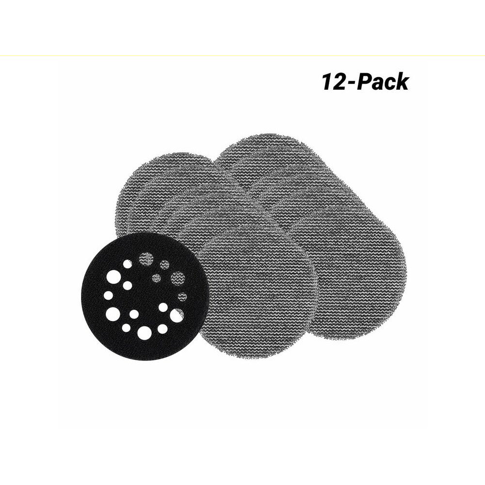Milwaukee 48806080 12-Pack 75mm (3") 80 Grit POWERGRID H&L Mesh Sanding Discs & Pad Saver