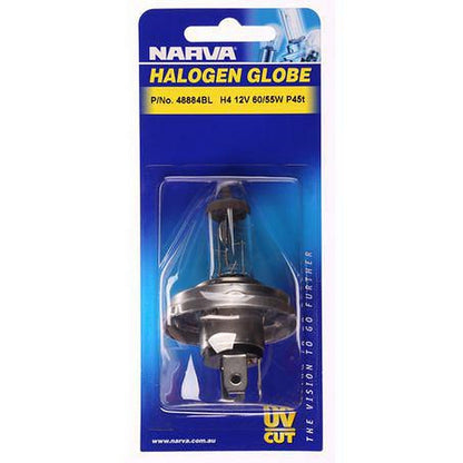 Narva H4 Headlight Bulb P45T 41 12V 60/55W 48884BL