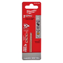Milwaukee Red Helix Cobalt Drill Bit 2mm 2Pk