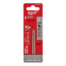 Milwaukee Red Helix Cobalt Drill Bit 3mm 2 Pack 48892505