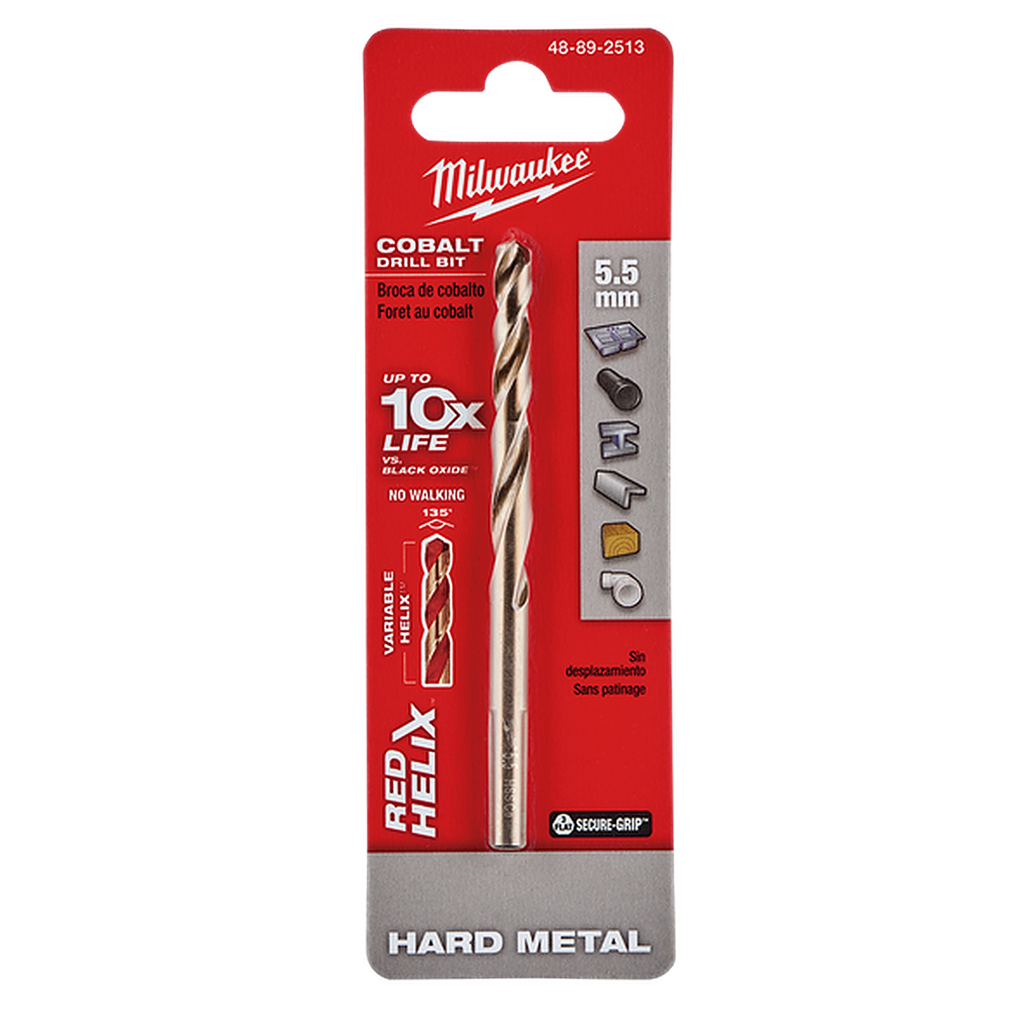 Milwaukee Red Helix Cobalt Drill Bit 5.5mm 48892513