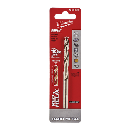 Milwaukee Red Helix Cobalt Drill Bit 7.5mm 48892518