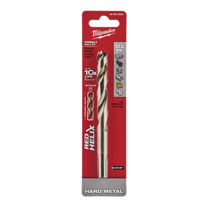 Milwaukee Red Helix Cobalt Drill Bit 10.5mm