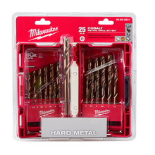 Milwaukee Red Helix Cobalt Drill Bit Kit 25PC
