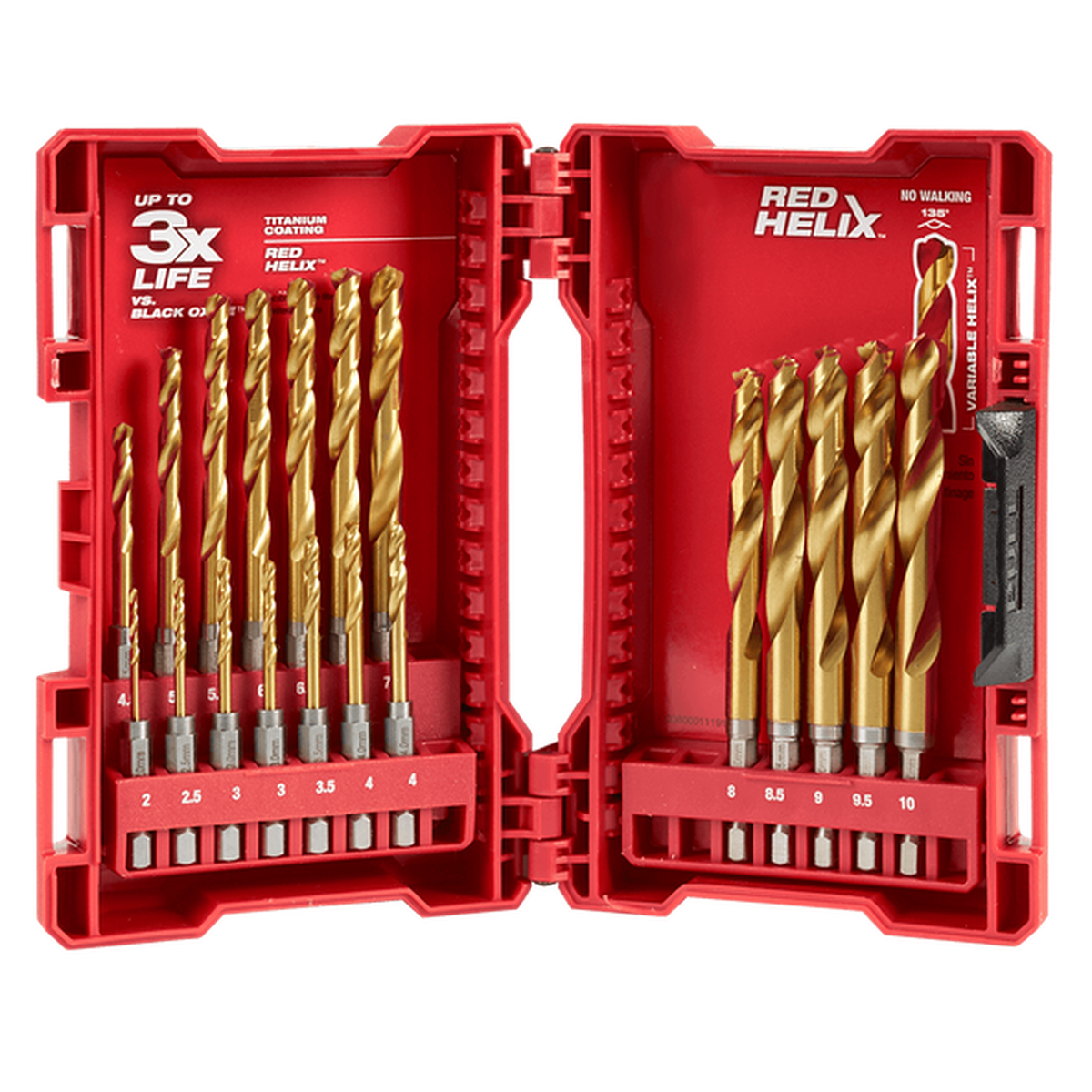 Milwaukee SHOCKWAVE Red Helix Titanium 19 Pce Kit