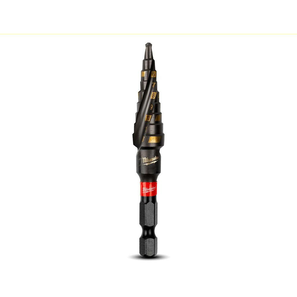 Milwaukee 48899261 Shockwave Metric 4-12mm 9 Hole Step Drill Bit