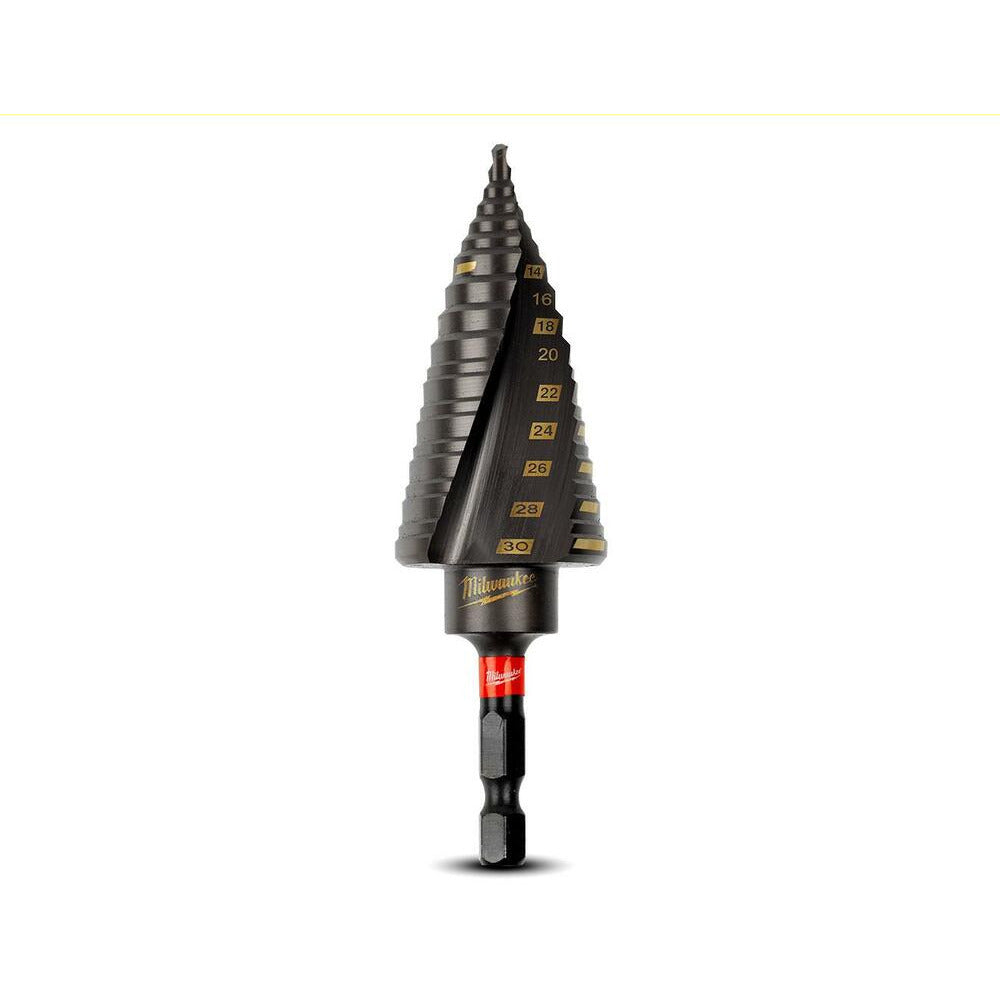 Milwaukee 48899265 Shockwave Metric 4-30mm 12 Hole Step Drill Bit