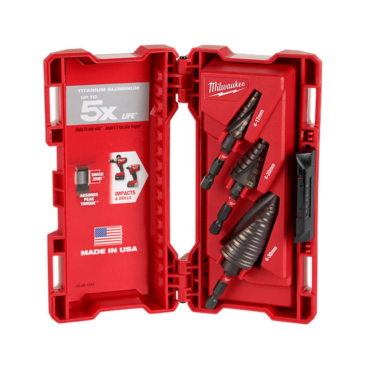 Milwaukee SHOCKWAVE Step Bit Set 3Pc