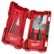 Milwaukee Step and Drill Bit 10PC Set