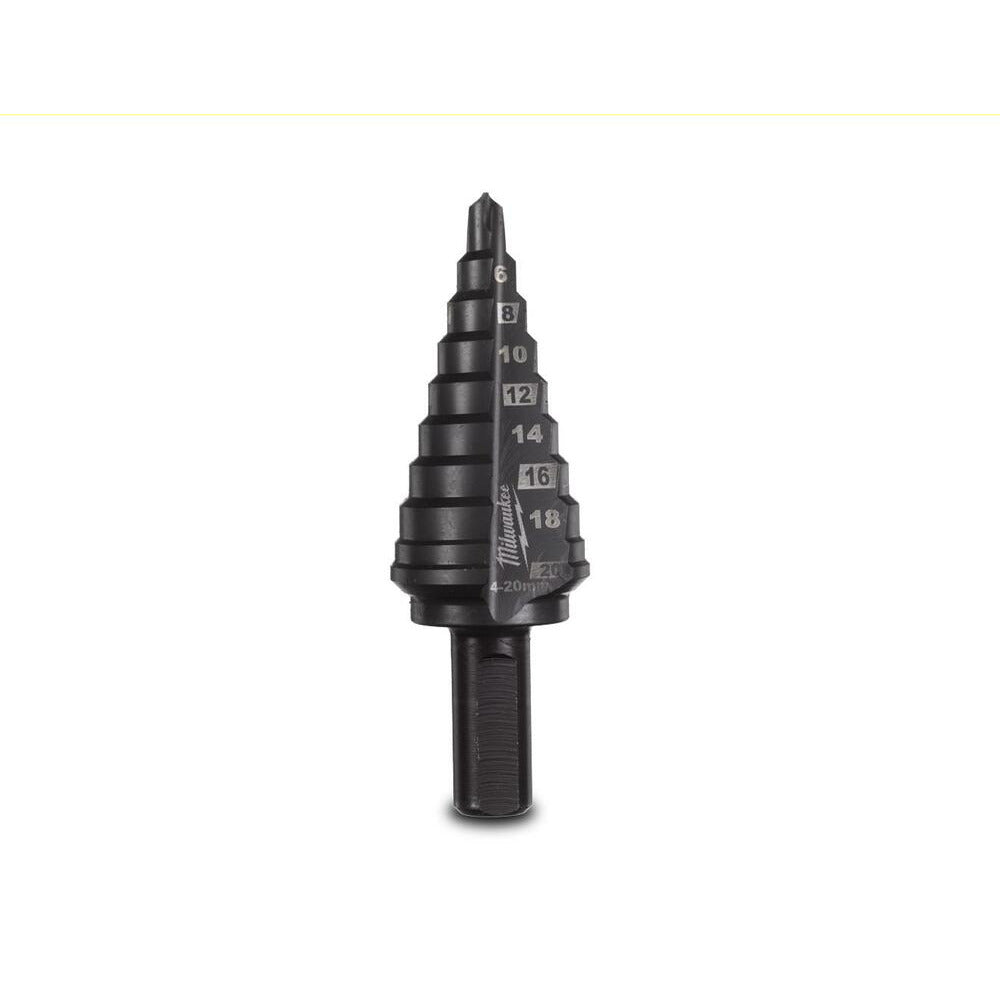 Milwaukee 48899372 4mm - 20mm M35 Cobalt AlCrN Step Drill Bit