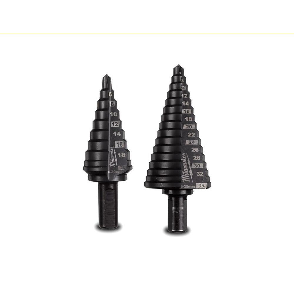 Milwaukee 48899398 2pce M35 Cobalt AlCrN Step Drill Bit Set