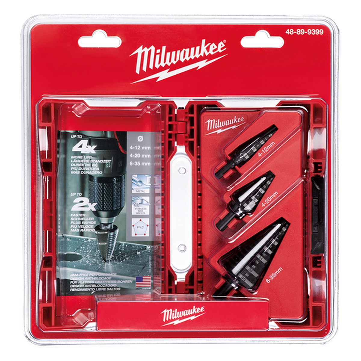 Milwaukee 3 Pc Step Drill Set