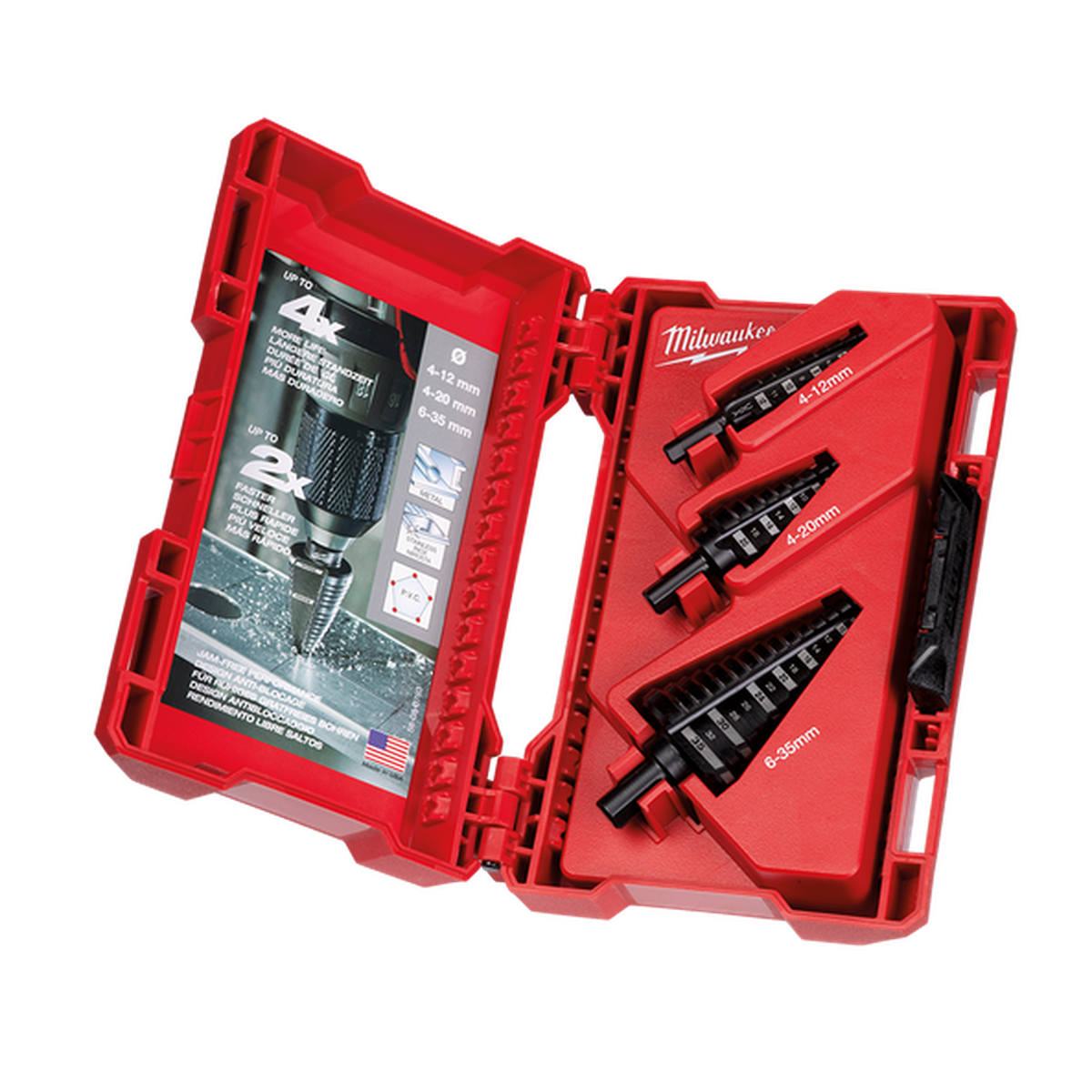 Milwaukee 3 Pc Step Drill Set