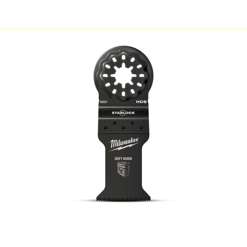 Milwaukee  48906001 35mm (1-3/16)  Starlock High Carbon Steel Wood Blade