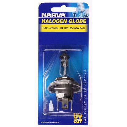 Narva H4 Headlight Bulb P43T 38 12V 130/100W 48951BL