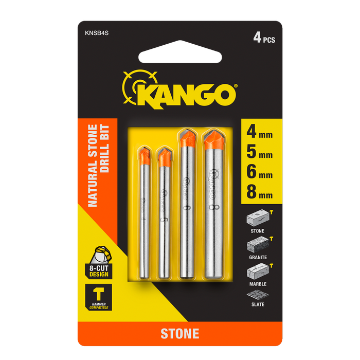 Kango 4 Piece Natural Stone and Tile Drill Bit Set