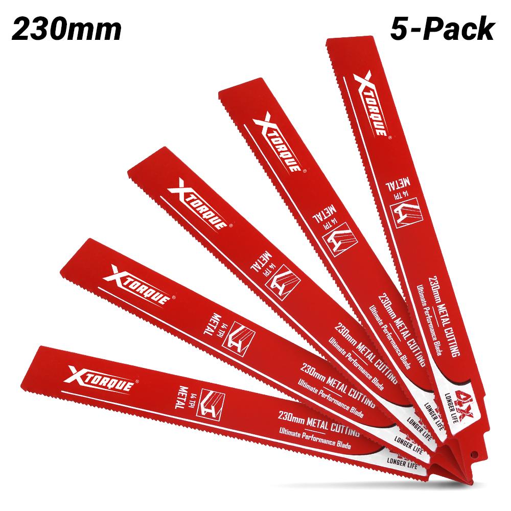 Xtorque XM22514 230mm 14 TPI Metal Reciprocating Saw Blade 5 Pack
