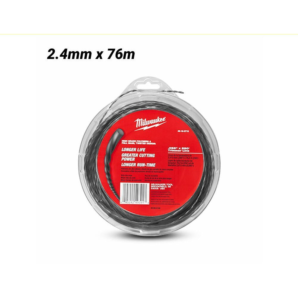 Milwaukee 49162713 2.4mm x 76m Trimmer Line