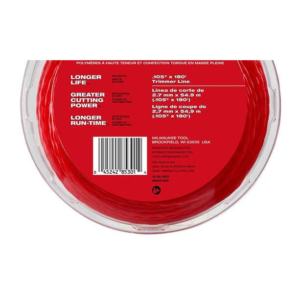 MILWAUKEE 2.7mm x 55m Trimmer Line 49162800