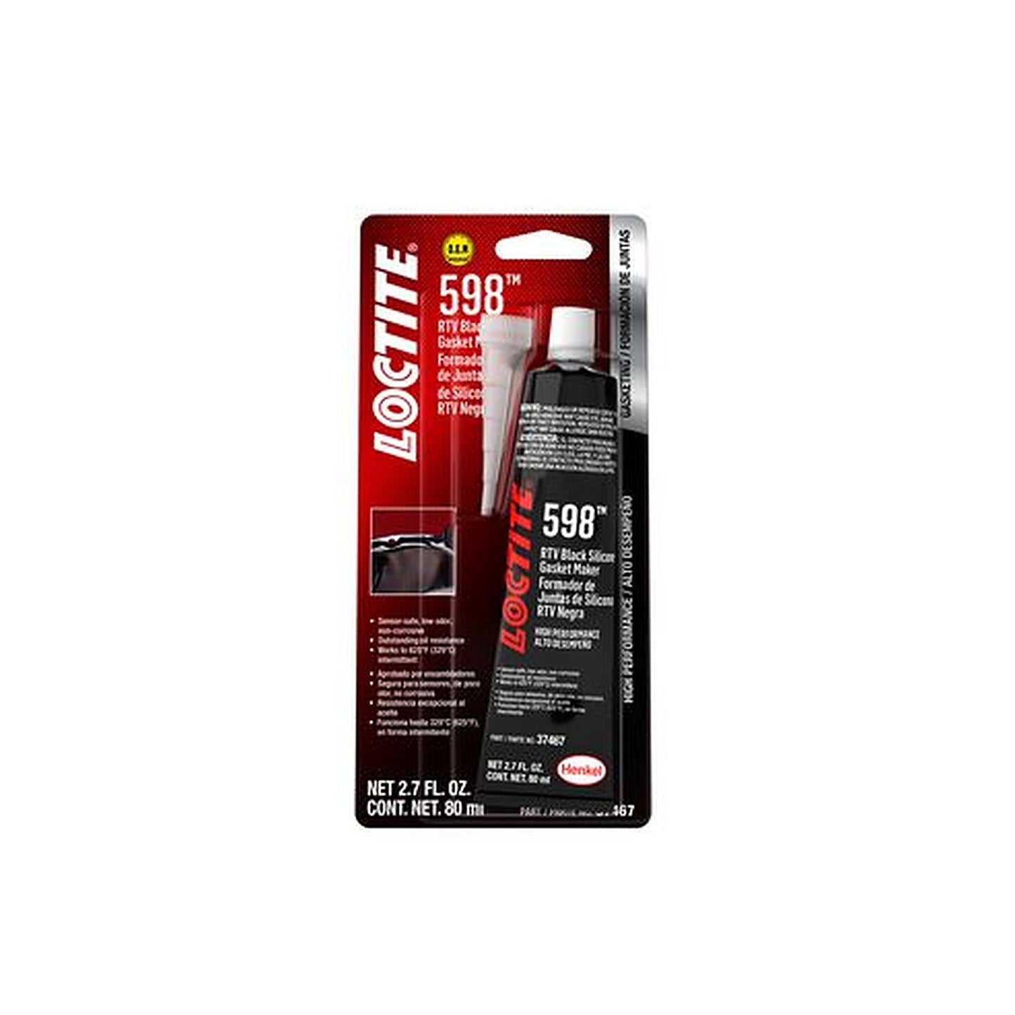 Loctite SI 598 Silicone Black 80ml 491985