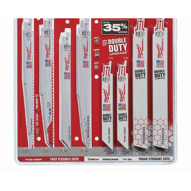 MILWAUKEE SAWZALL 32 Piece Demo & Thin Kerf Reciprocating Blade Set for Wood & Metal 49221132