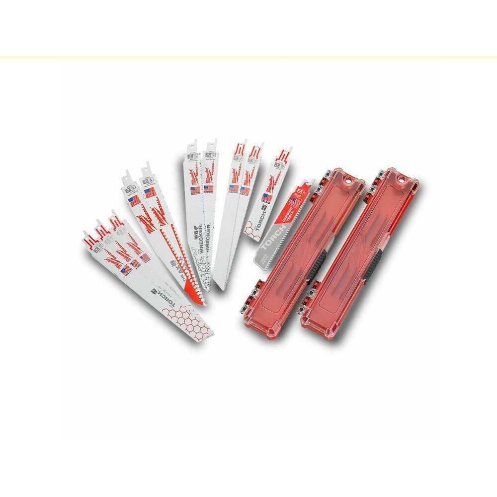 Milwaukee 49224311 11pce SAWZALL Reciprocating Blades with Carbide Tooth Blade