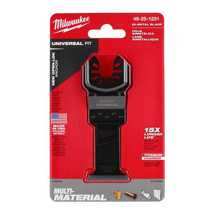 Milwaukee 35mm (1 3/8in) OPEN-LOK Titanium Enhanced Bi-Metal Multi-Material Blade 49251231