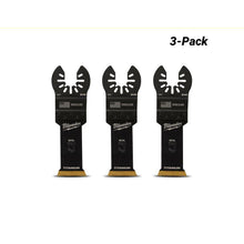 Milwaukee 49251253 3-Pack 28mm (1-1/8") OPEN-LOK Titanium Enhanced Bi-Metal Metal Blade