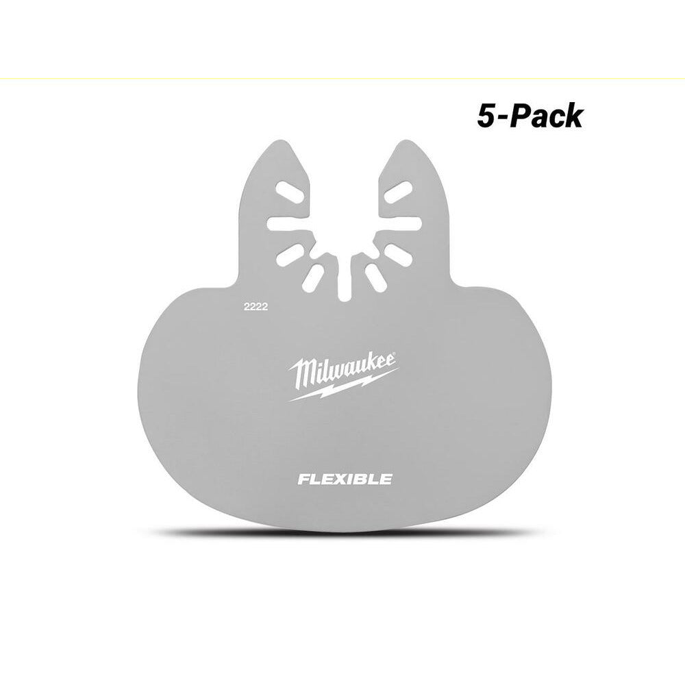 Milwaukee 49252222 5-Pack Open-Lok Mushroom Sealant Scraper Blade