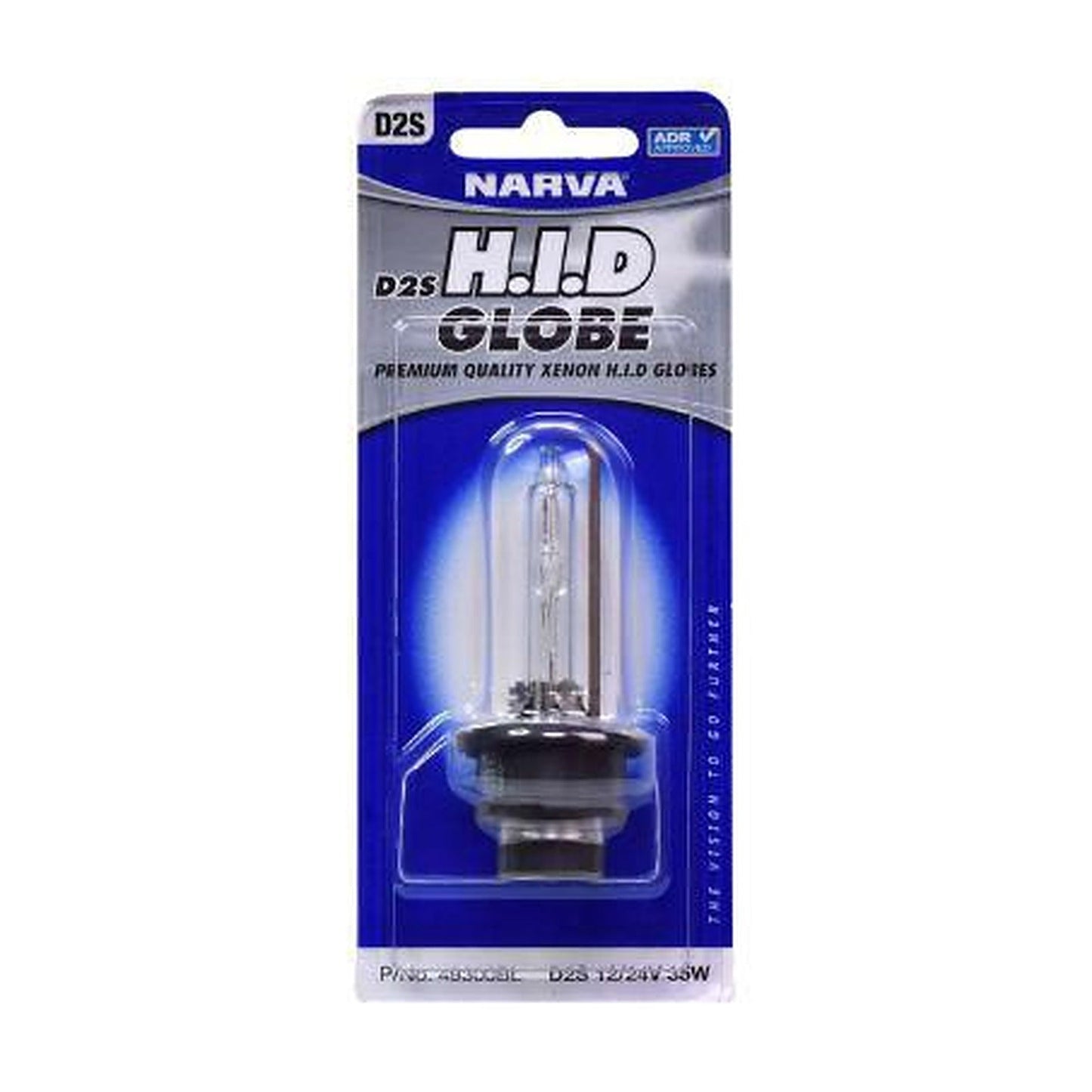 Narva HID Globe D2S 12 Or 24V 35W 4000K 49300BL