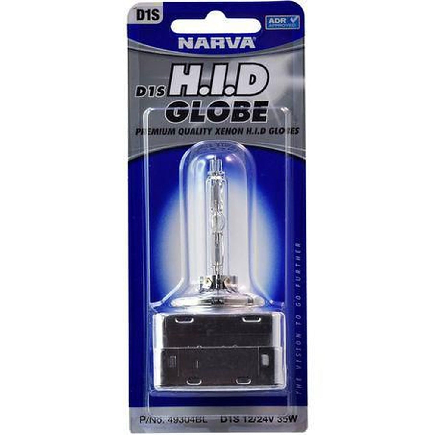 Narva HID Globe D1S 12 Or 24V 35W 4000K 49304BL