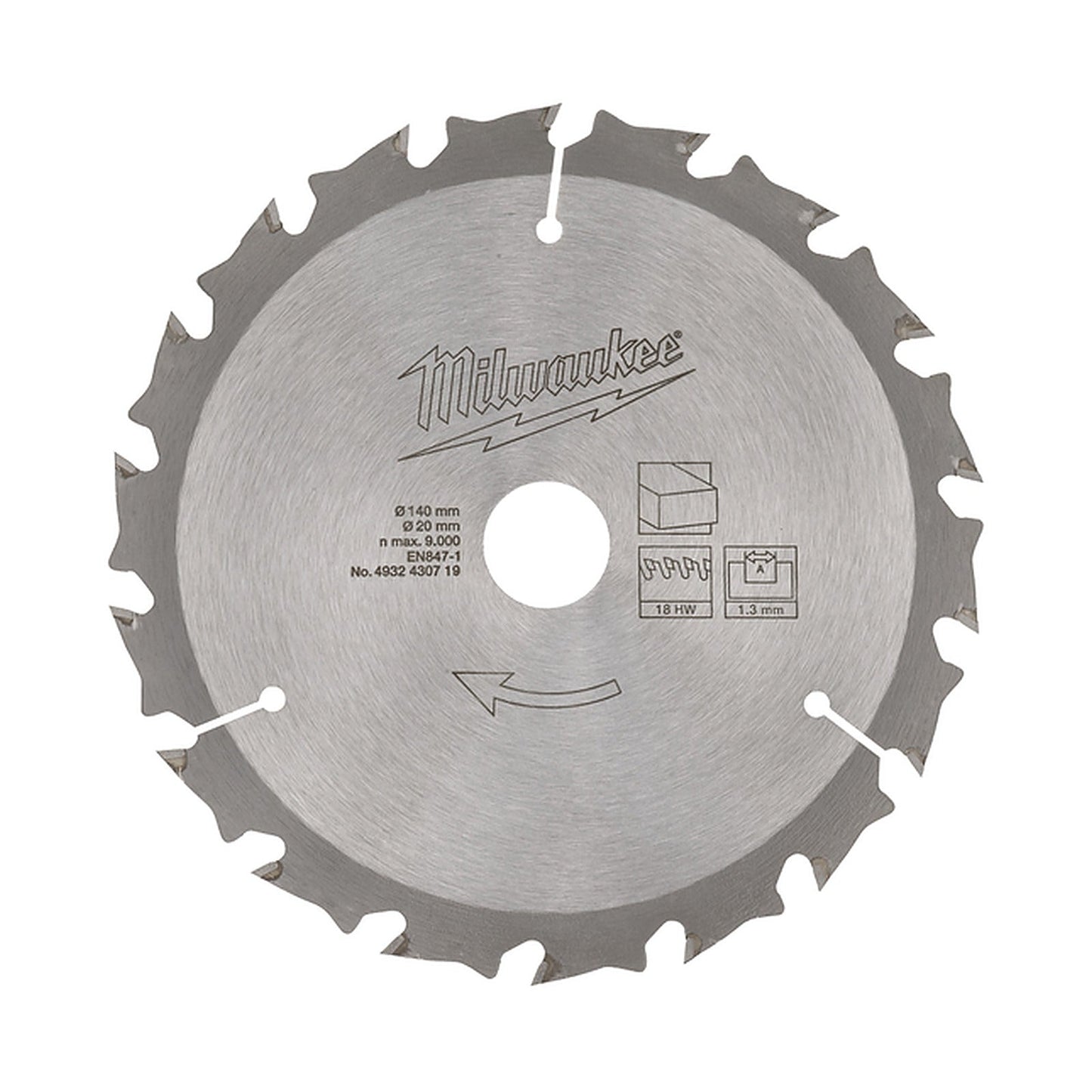 Milwaukee 140mm 18T Endurance Circular Saw Blade 4932430719