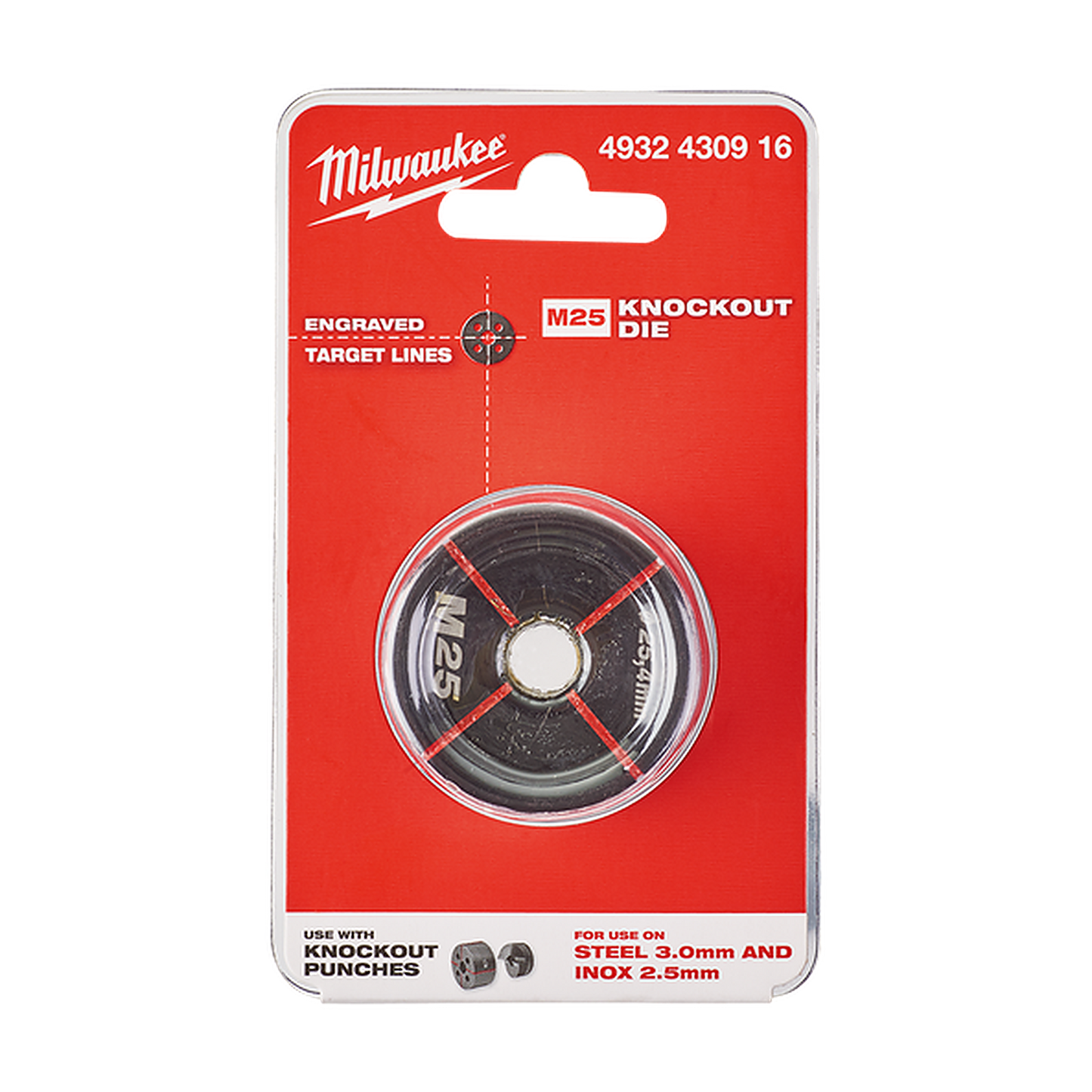 Milwaukee EXACT M25 Knockout Die