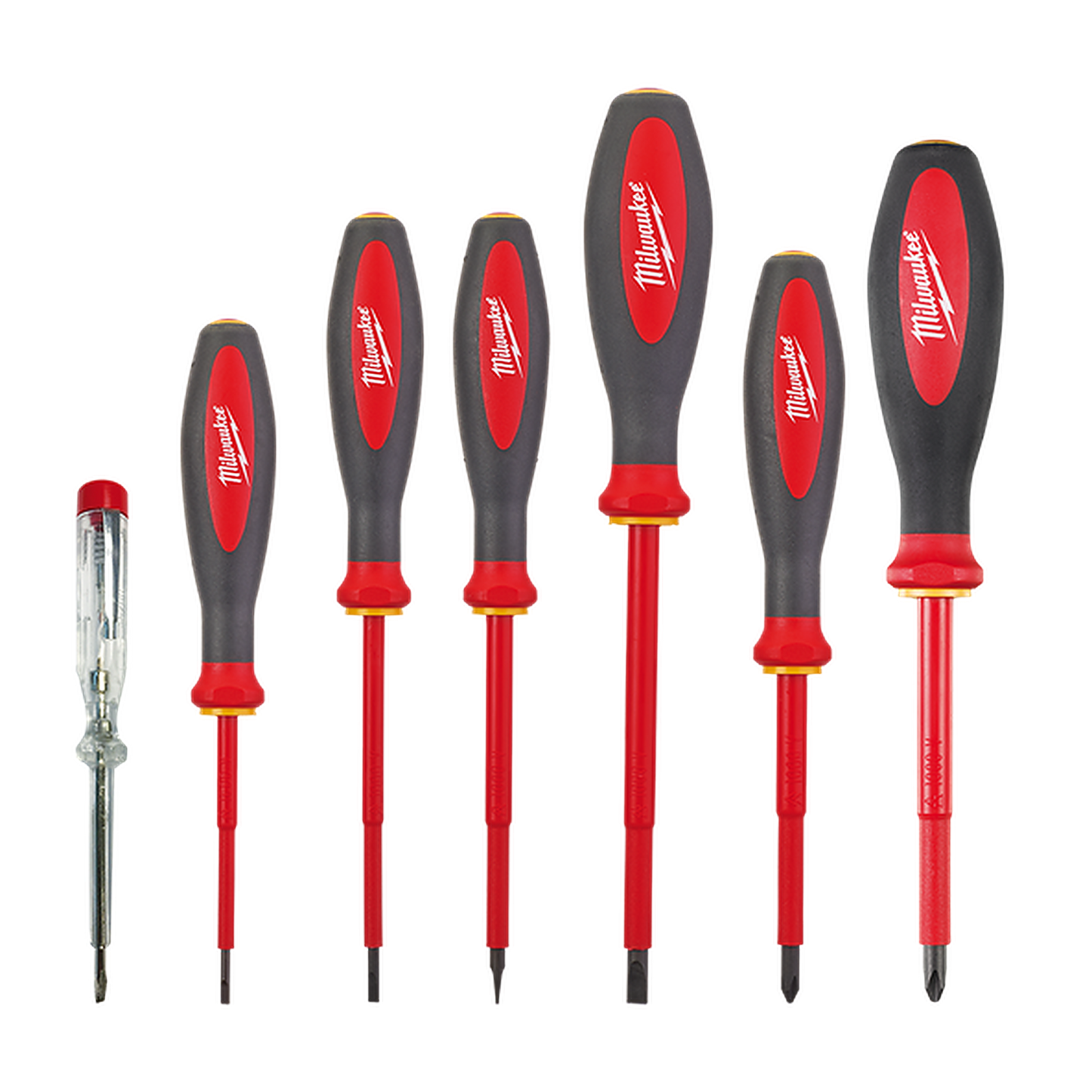 Milwaukee 7 Piece VDE Insulated Screwdriver Set 4932464068