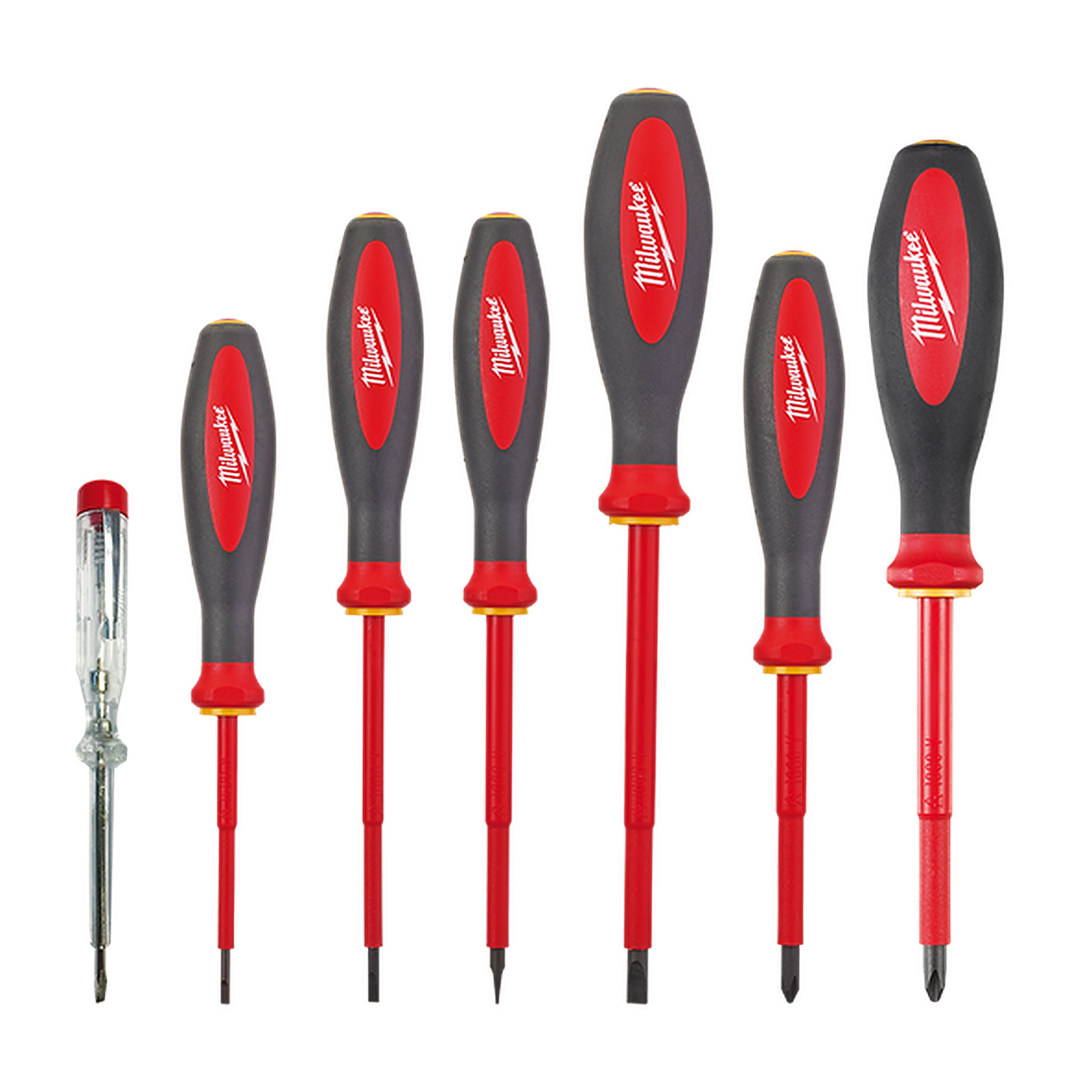 Milwaukee 7 Piece VDE Insulated Screwdriver Set 4932464068