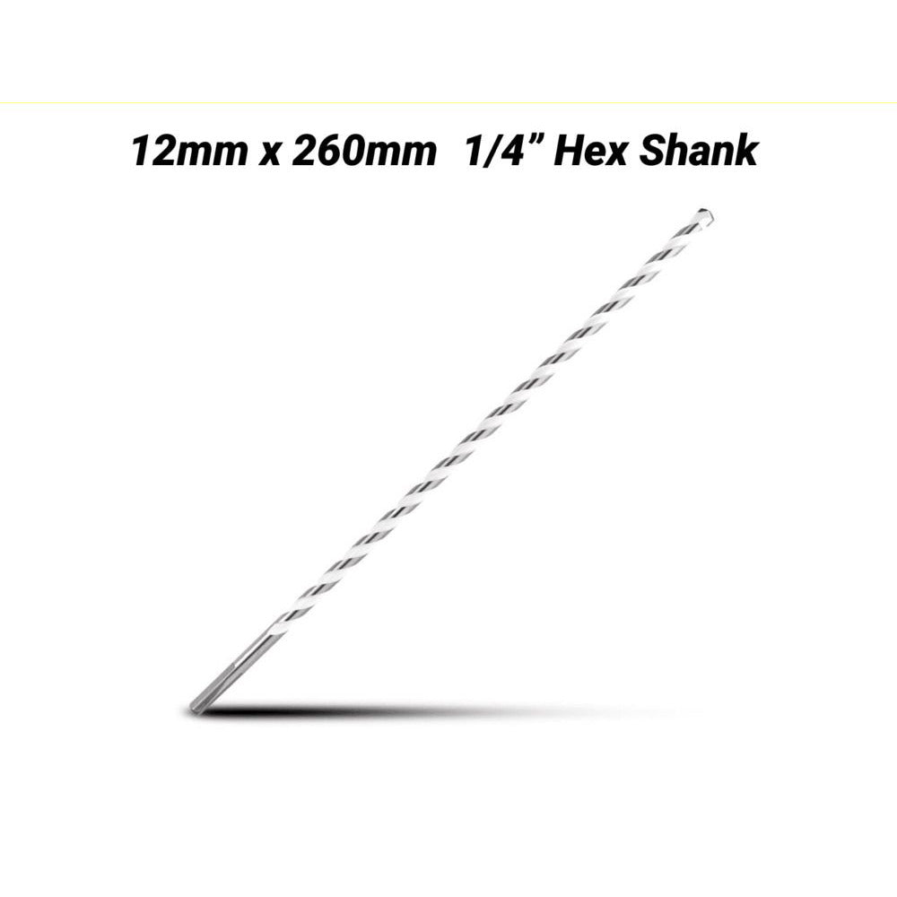 Milwaukee 4932471111 12mm x 260mm 1/4" Shank Multi-Material Drill Bit