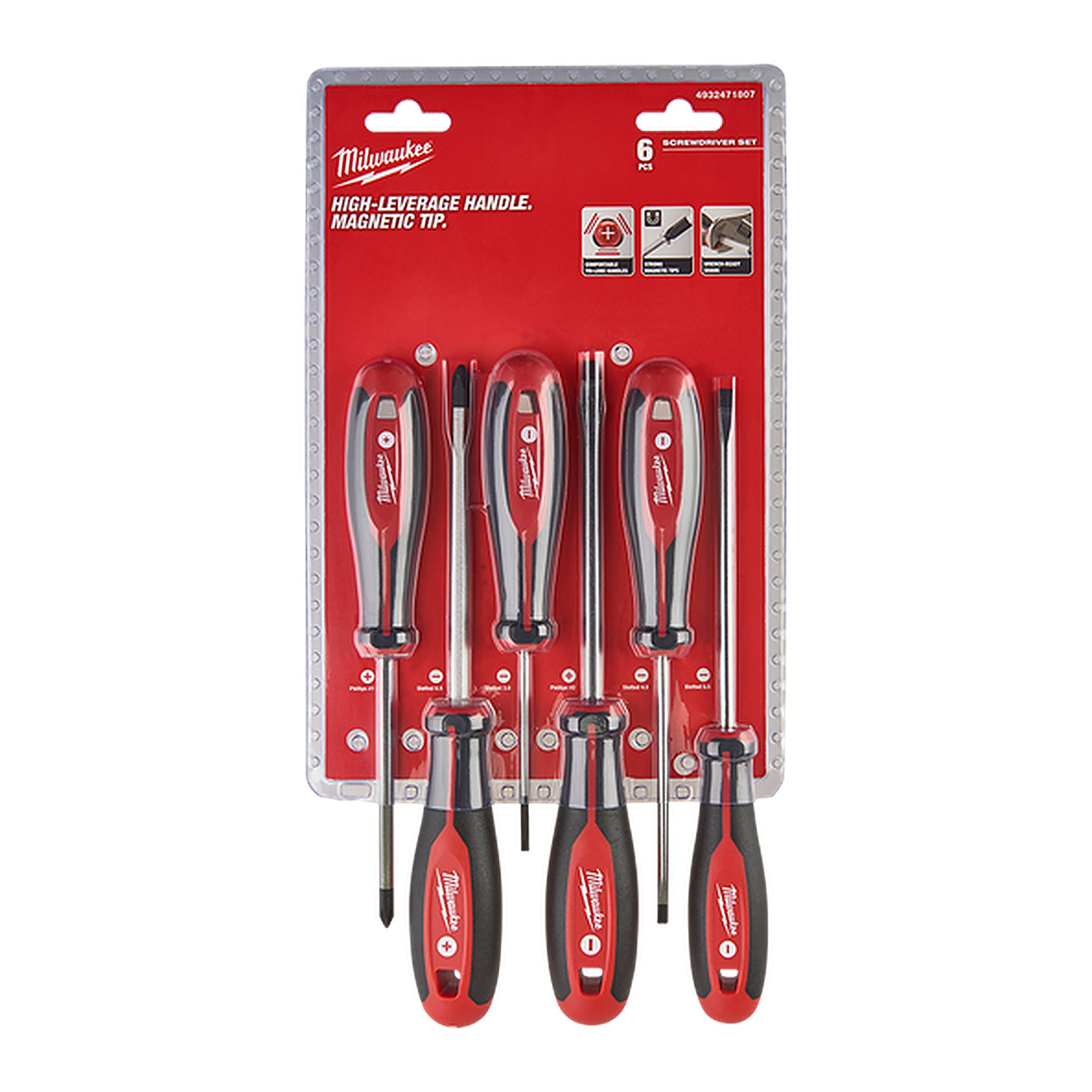 Milwaukee 6 Piece Screwdriver Set 4932471807