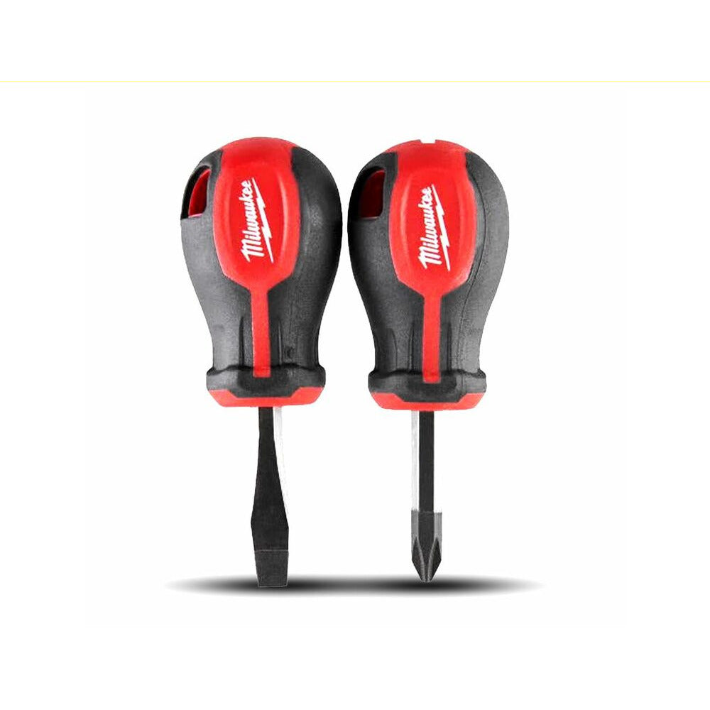 Milwaukee 4932471810 2pce Tri-Lobe Stubby Screwdriver Set