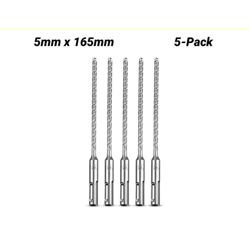 Milwaukee 4932479669 5-Pack 5mm x 165mm SDS Plus 4 Cutter