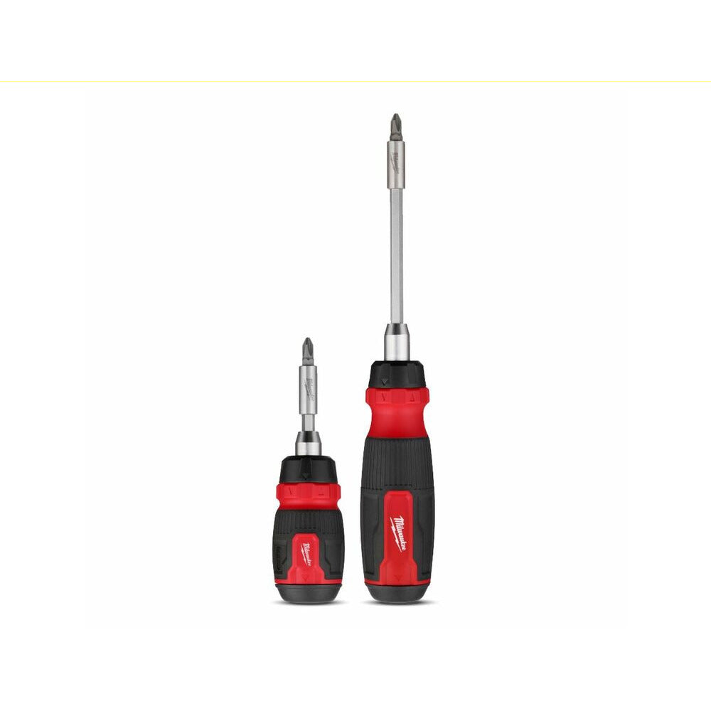 Milwaukee 4932492811 2-Pack 14-in-1 & 8-in-1 Ratcheting Compact Multi-bit Screwdriver Set
