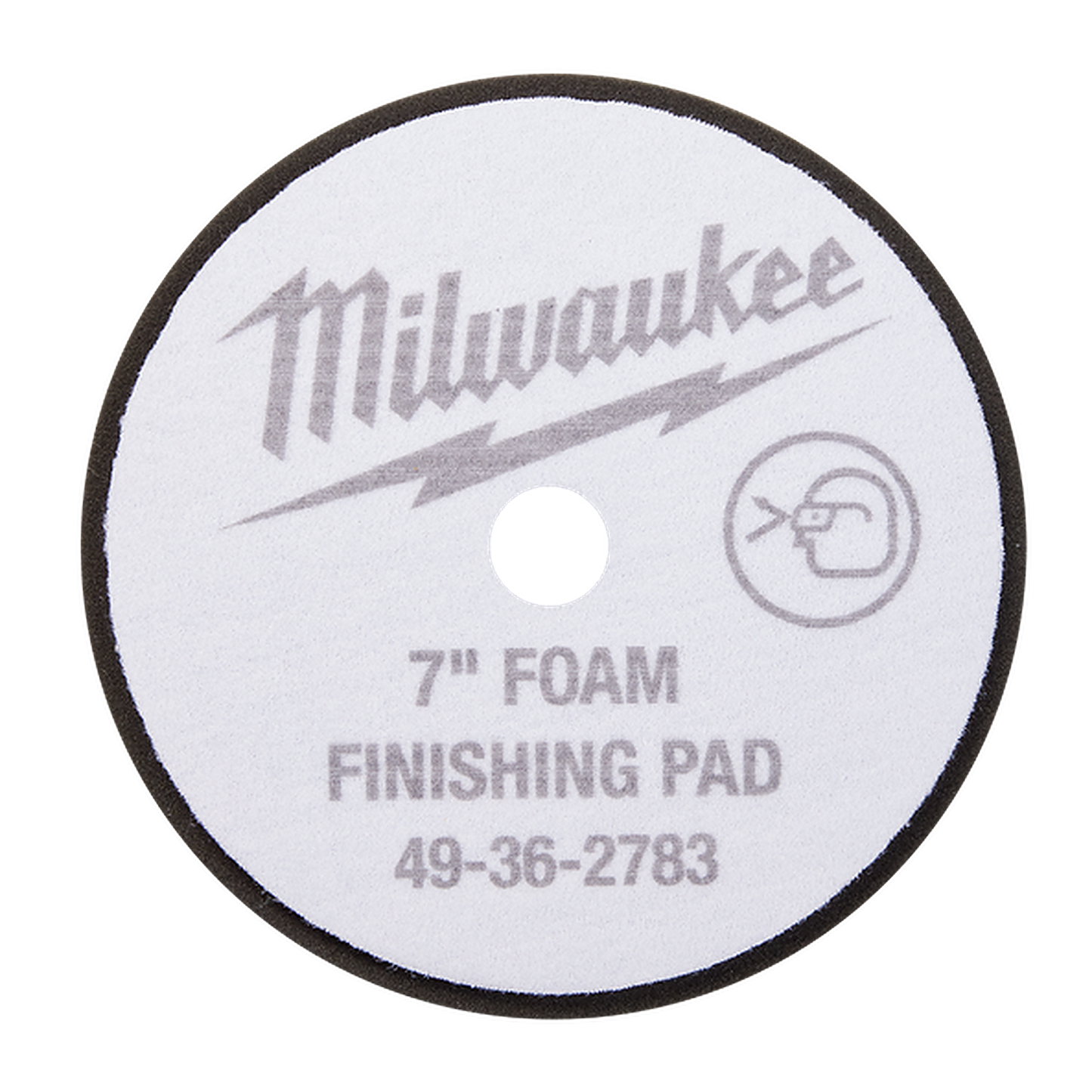 Milwaukee 180mm Soft Foam Polishing Pad Black