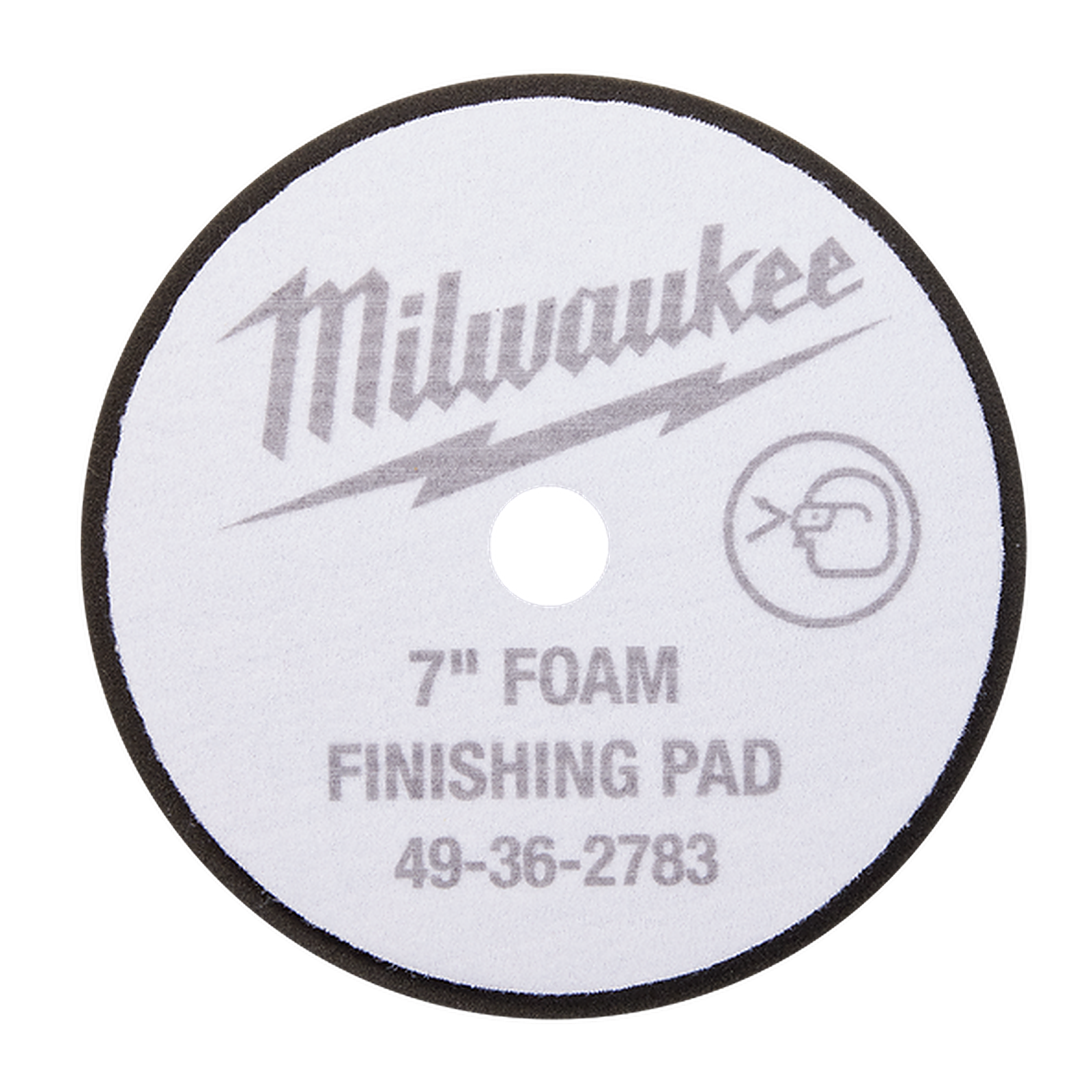 Milwaukee 180mm Soft Foam Polishing Pad Black