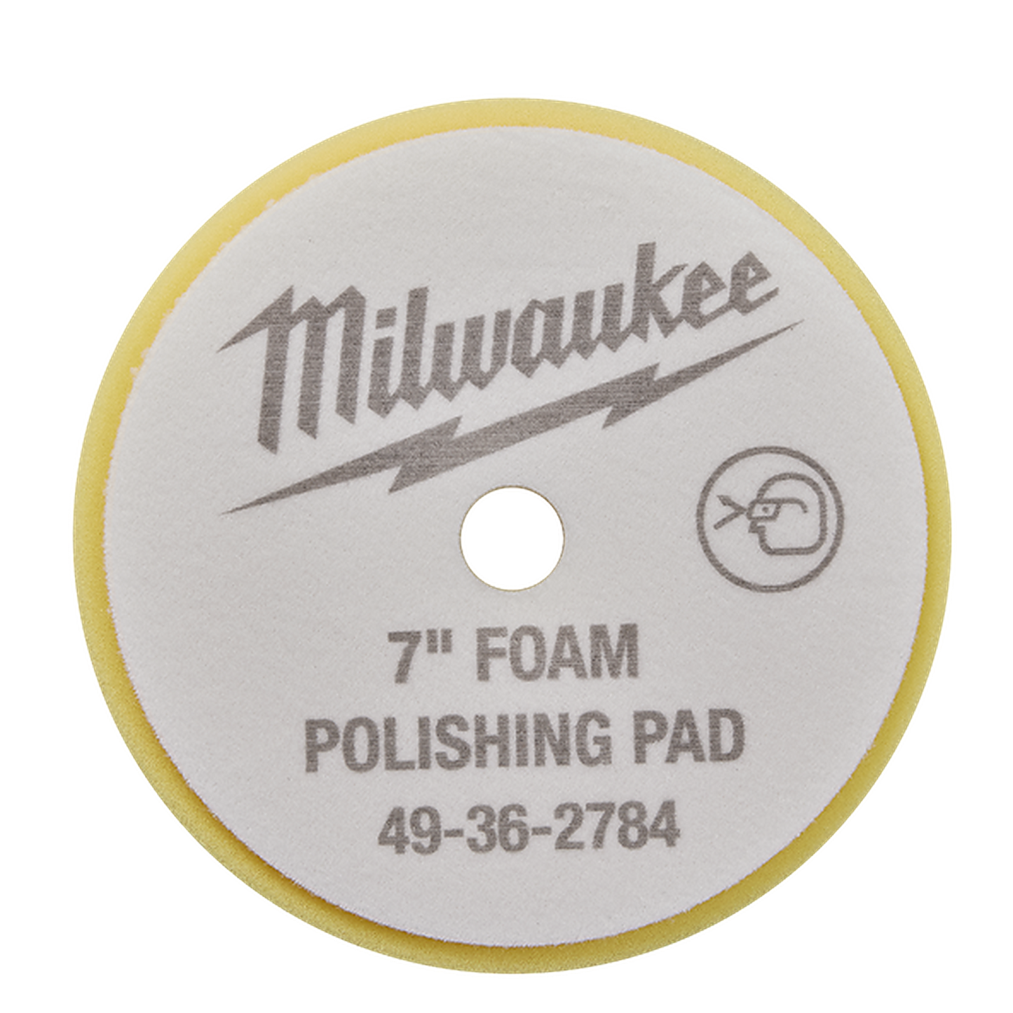 Milwaukee 180mm Hard Foam Polishing Pad Yellow