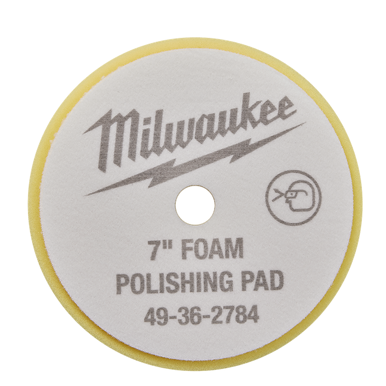 Milwaukee 180mm Hard Foam Polishing Pad Yellow