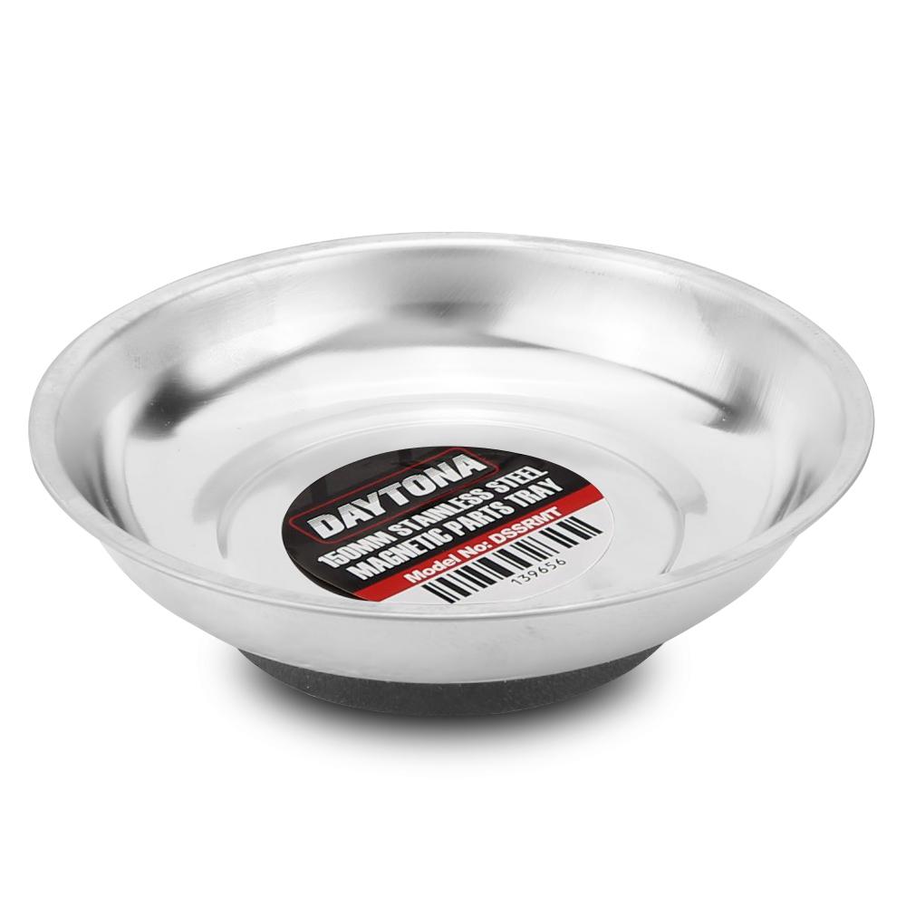 Daytona DSSRMT 150mm Round Double Magnetic Stainless Steel Parts Tray