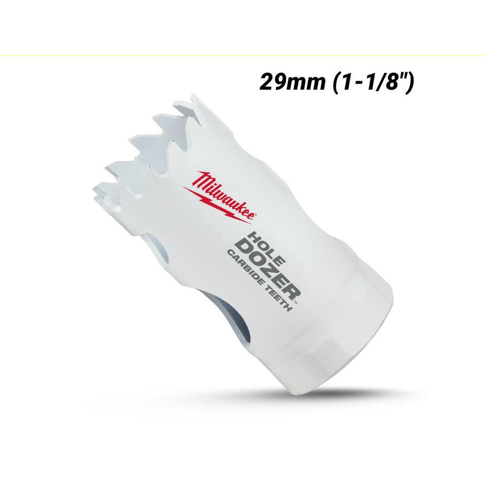 Milwaukee 49560708 29mm (1-1/8") HOLE DOZER Carbide Teeth Bi-Metal Hole Saw