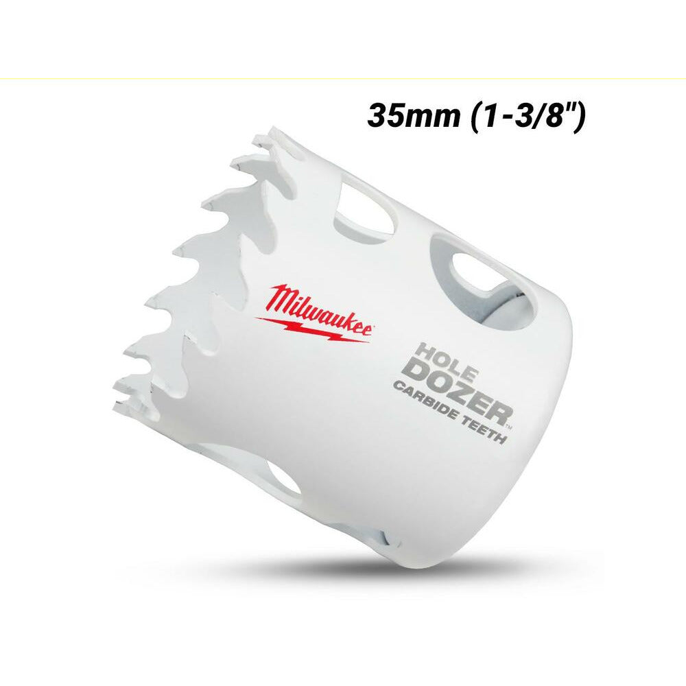 Milwaukee 49560712 35mm (1-3/8") HOLE DOZER Carbide Teeth Bi-Metal Hole Saw